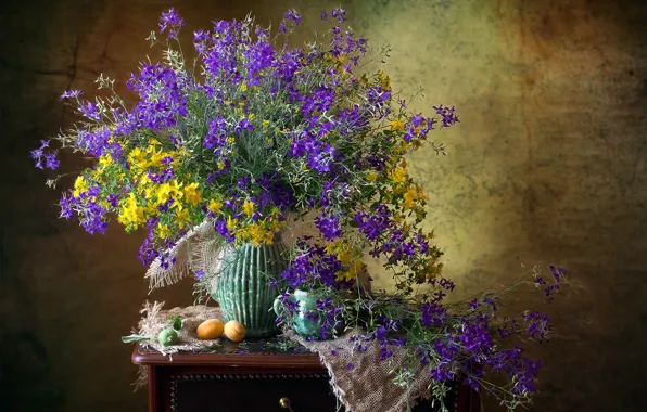 Summer, wildflowers, apricots