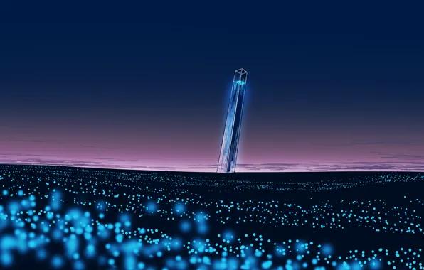 The sky, glass, post, fantasy