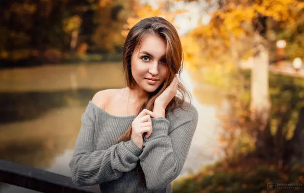 Autumn, look, model, portrait, makeup, hairstyle, brown hair, beauty