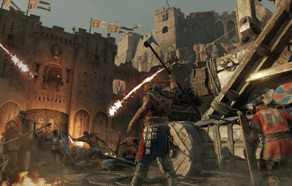 Castle, the game, battle, attack, game, screenshot, For Honor, For Honor