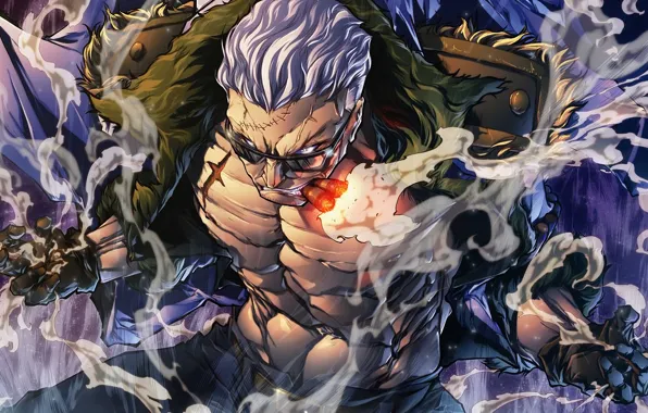 Power, man, cigar, One Piece