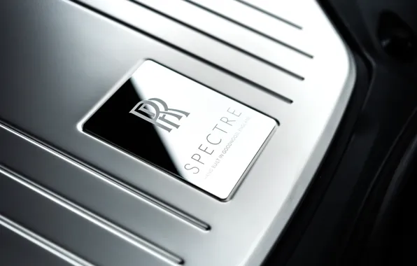 Rolls-Royce, logo, Spectre, badge, Rolls-Royce Spectre