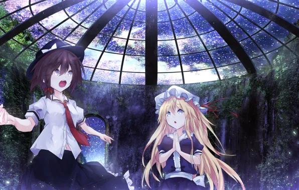 Girls, the dome, Touhou, Touhou, Touhou