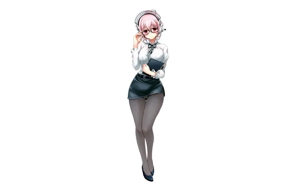 Girl, sexy, lingerie, blouse, panties, boobs, anime, beautiful