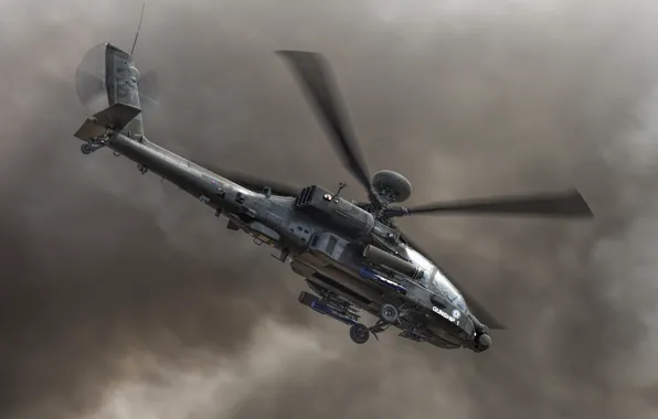 Helicopter, Apache, shock, "Apache"