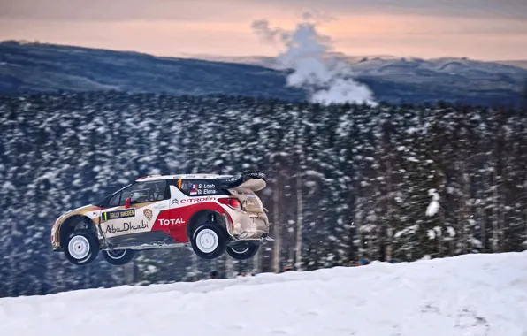 Picture Winter, Auto, Snow, Forest, Sport, Machine, Citroen, Citroen, DS3, WRC, Rally, Rally, Sebastien Loeb, In …