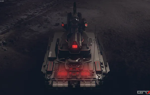 Tank, back, Light tank concept