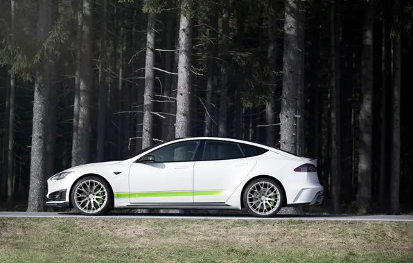 Side view, Tesla, Mansory, Model S, 2016