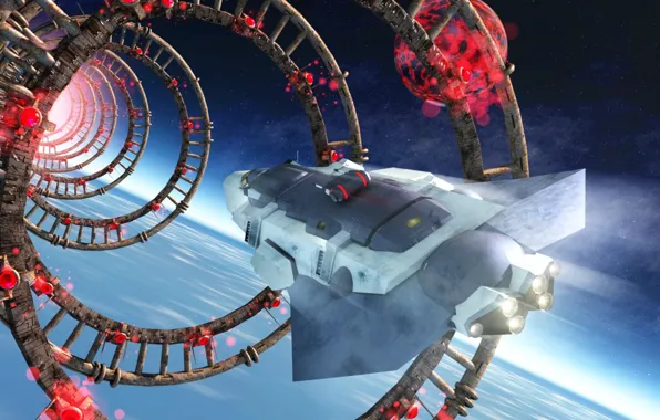 Spaceship, destination, unknown