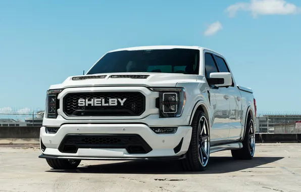 Picture Ford, Ford F-150, White, Pickup, Shelby Supersnake