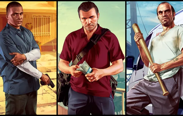 Wallpaper Wallpaper, GTA, Grand Theft Auto, GTA V images for desktop ...