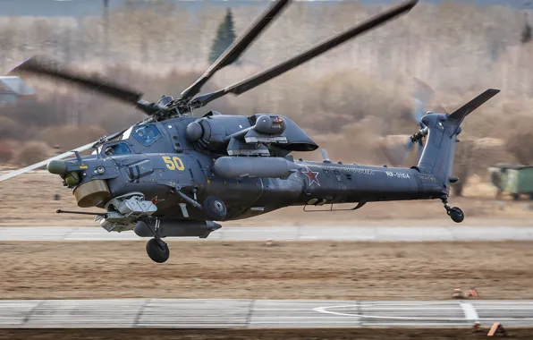 Picture helicopter, the rise, Russian, shock, Mi-28
