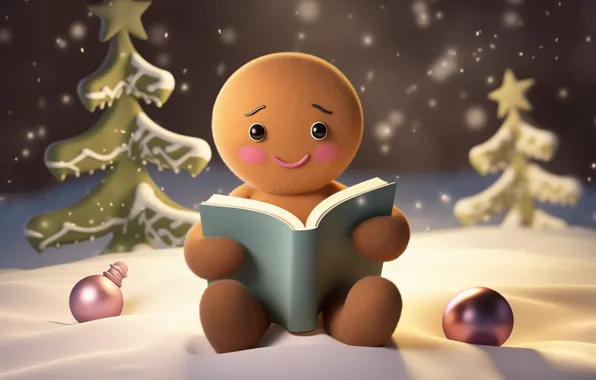 Cookies, Christmas, New year, figures, cookies, molds, cooking, AI art