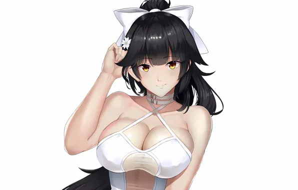 Girl, sexy, cleavage, long hair, boobs, anime, beautiful, pretty