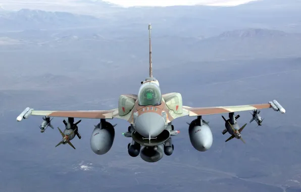 Picture Fighting Falcon, Jet, F16, Bombs, Air-to-air missiles