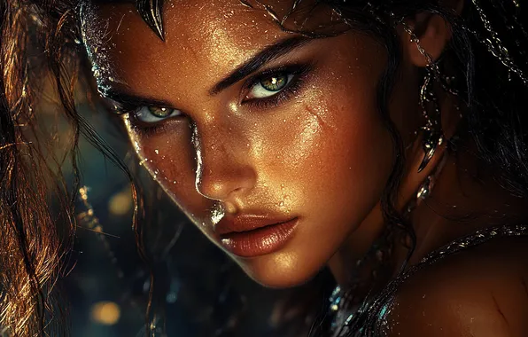 Look, girl, fantasy, image, Princess, AI art, neural network