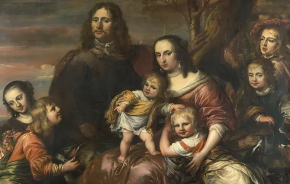 Picture portrait, picture, family portrait, Jürgen Ovens