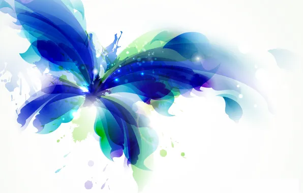 Picture color, abstraction, background, butterfly, paint