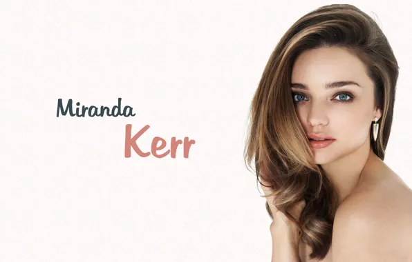 Model, Beauty, Miranda Kerr, White Background