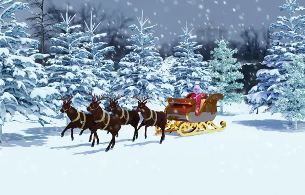 Winter, space, snowflakes, holiday, new year, Christmas, the suit, the snow