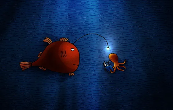 Picture figure, fish, light