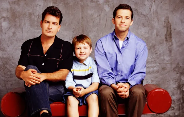 Picture the series, two and a half men, Charlie sheen, two and a half men