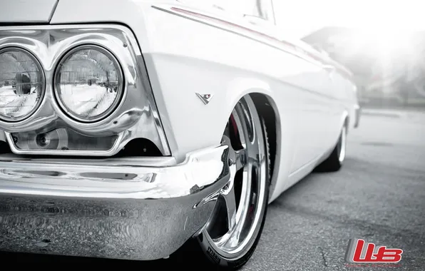 Picture white, macro, tuning, logo, Chevrolet, Chevrolet, drives, classic