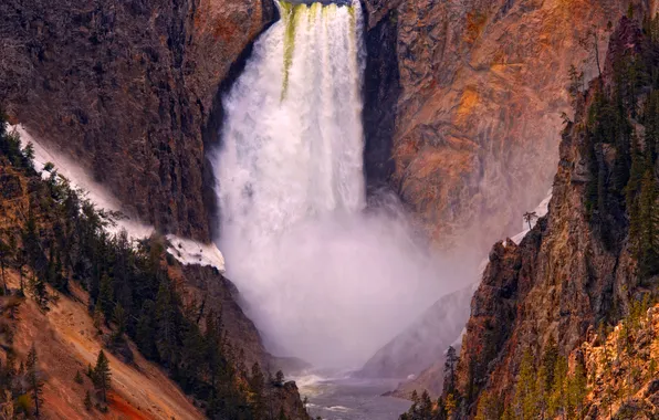 Rocks, view, waterfall, national Park