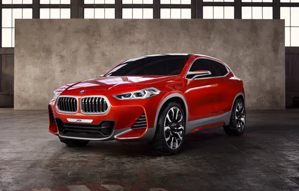 Concept, Red, BMW, Car, 2016, Metallic, X2