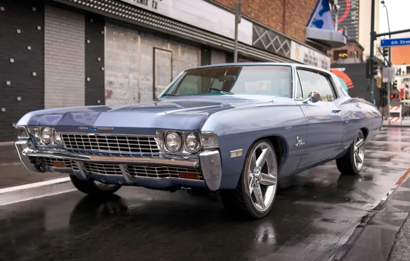 Retro, Chevrolet, classic, Chevy, the front, Impala