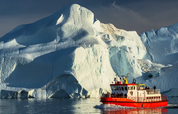 Picture People, Ship, Iceberg, Greenland, Greenland, Disko Bay, Disko Bay