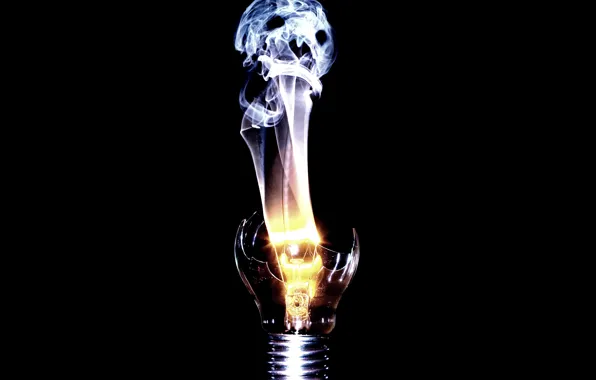 Picture light bulb, spirit, spiral