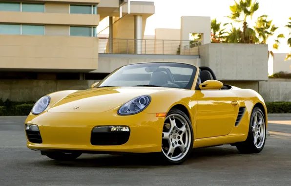 Picture Wallpaper, Porsche, Machine, yellow