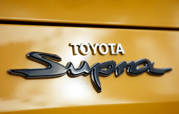 The inscription, Toyota, Supra, 2019, A90