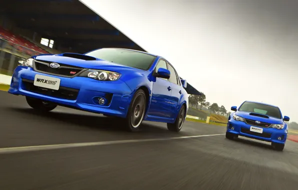 Speed, Machine, WRX, Car, Car, Speed, Blue, Subaru