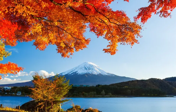 Picture landscape, mountains, nature, the volcano