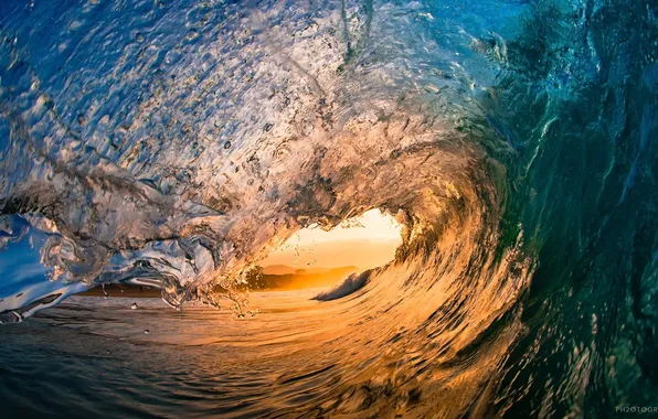 Sea, the sun, coast, wave, beauty