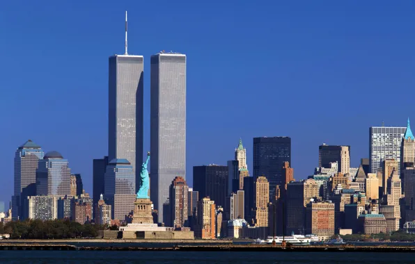 New York, Skyscrapers, New York, WTC, World Trade Center, WTC, Twin towers, The twin towers