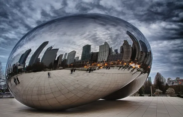 Picture Chicago, Chicago, millennium park, Spaceship Earth