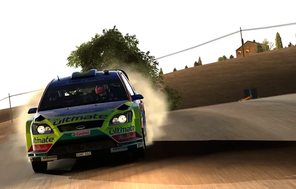 Road, dust, ford, rally, rally, focus
