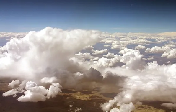 Picture clouds, earth, height