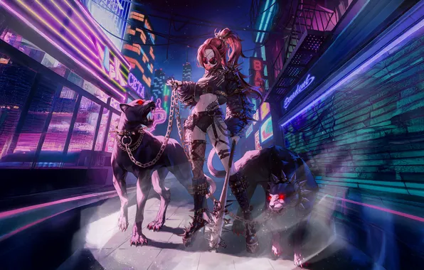 Picture beasts, dominatrix, unleashing, cybercity