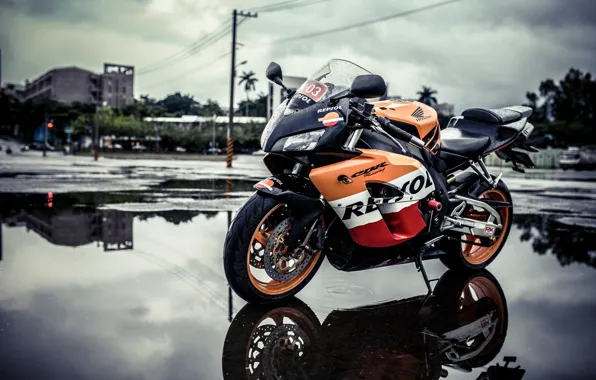 Picture design, background, motorcycle, Honda