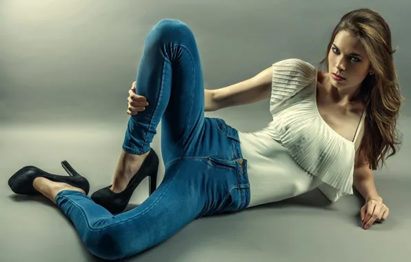 Picture girl, pose, background, Kayla