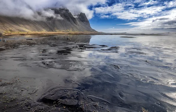 Sea, clouds, coast