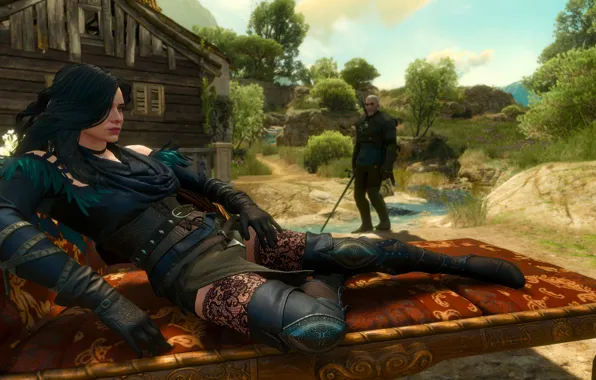 Picture The Witcher 3: Wild Hunt, Geralt of Rivia, Yennefer, Blood and Wine, Toussaint