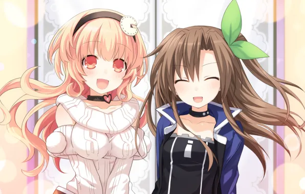 Girls, anime, art, tsuna of the latter, neptune (series), compa