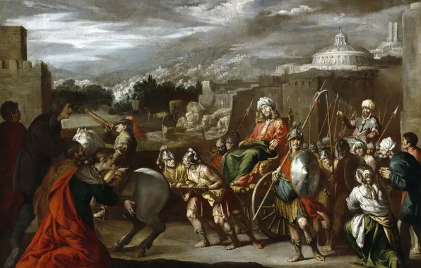 Picture, mythology, Antonio del Castillo y Saavedra, The triumph of Joseph in Egypt