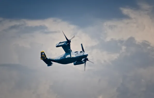 Picture flight, the tiltrotor, Osprey, transport, Bell V-22