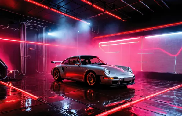 Picture car, supercar, porsche, art